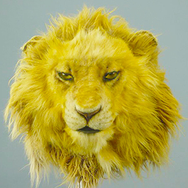 [寫實動物面具] ING『投信大獅』遙控機械獅子面具 Animatronic lion full-head mask