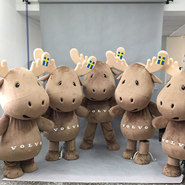 2019 魔人社 VOLVO麋鹿  moose mascot costume 