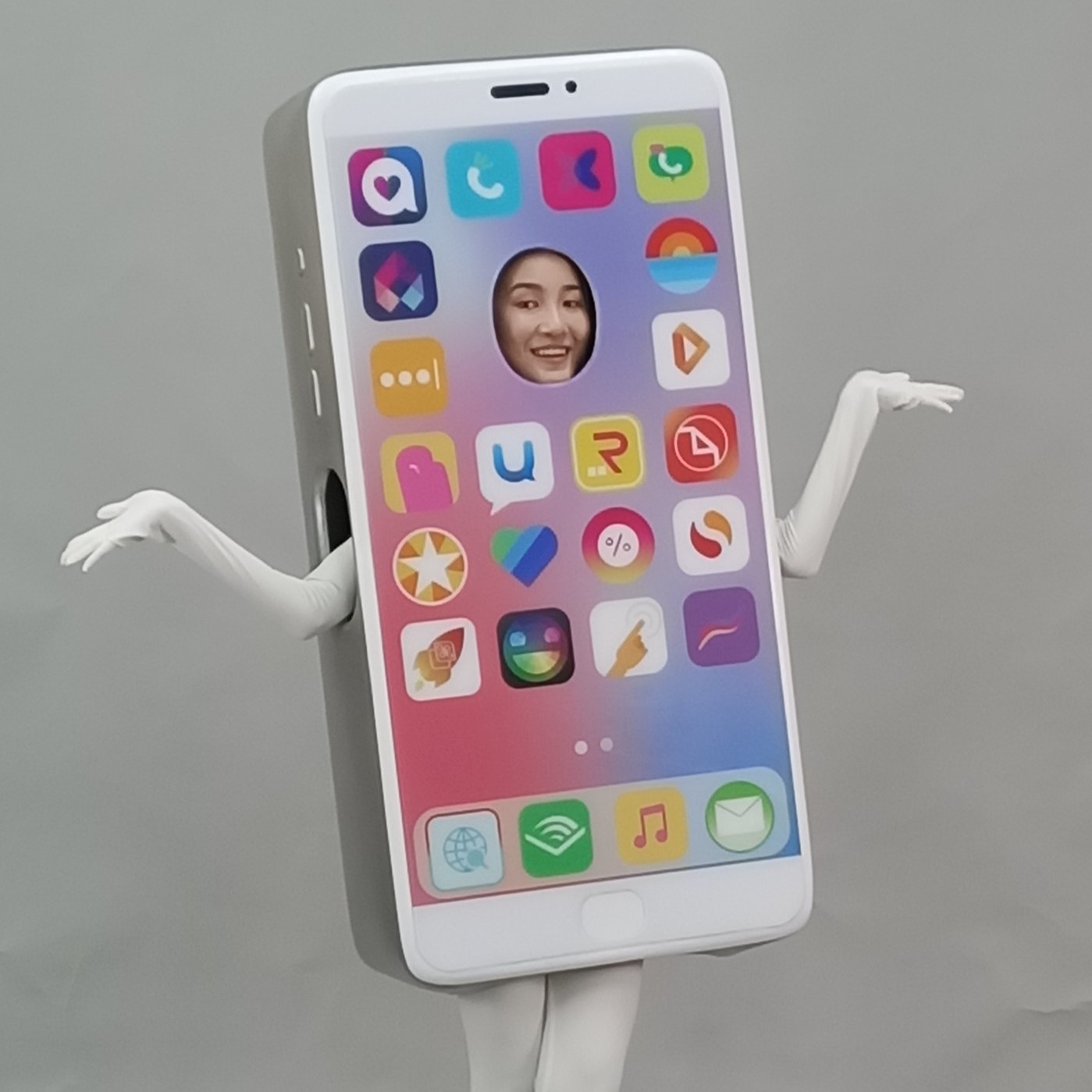 2021魔人社Air waves手機人道具服人偶裝製作 Cell phone costume