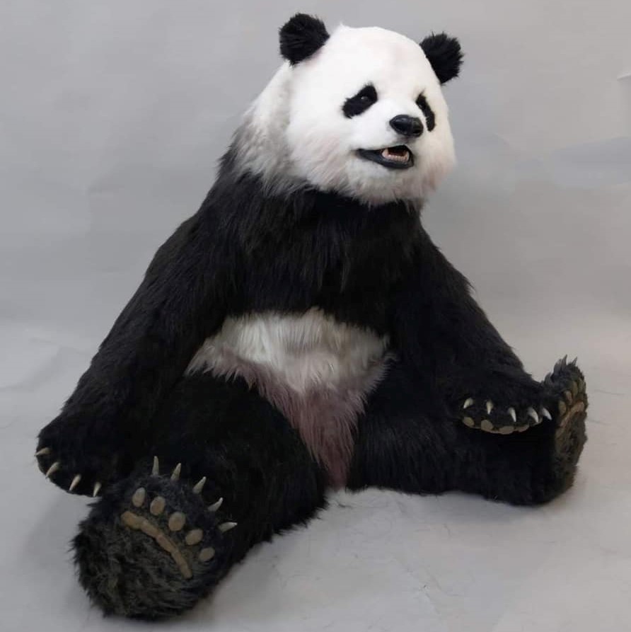 2020魔人社 法國音樂劇 Noé, la force de vivre 寫實貓熊機械人偶裝製作 animatronic panda costume
