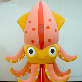 [人偶裝布偶裝] 高雄海洋局吉祥物-魷魚寶 Mascot suit