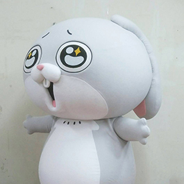 好想兔人偶裝 Line Sticker mascot costume